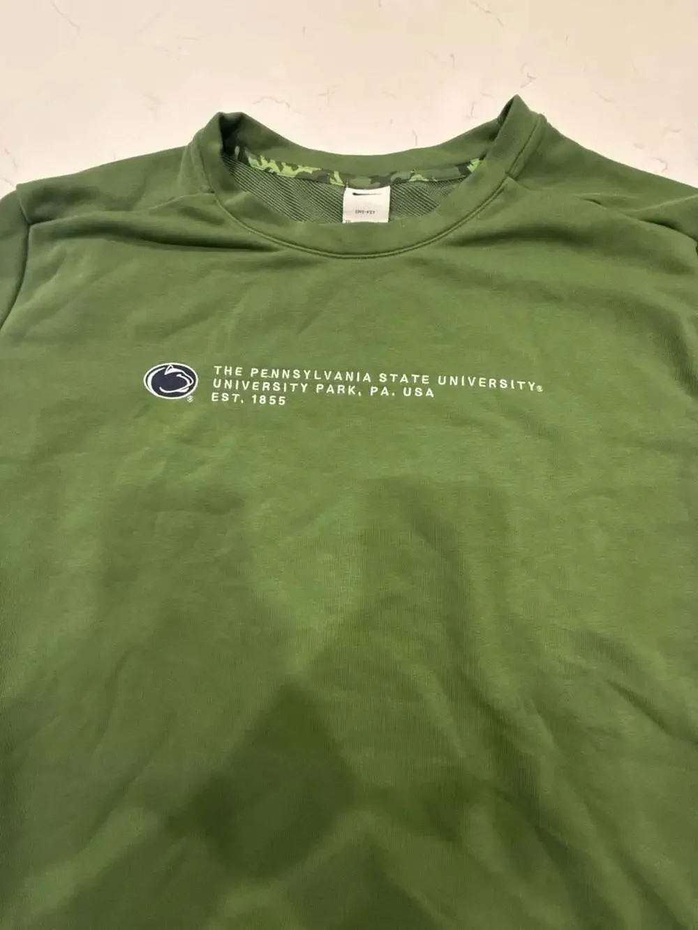 Nike Penn State Nittany Lions Salute to Service Long Sleeve Shirt Size XXL Green